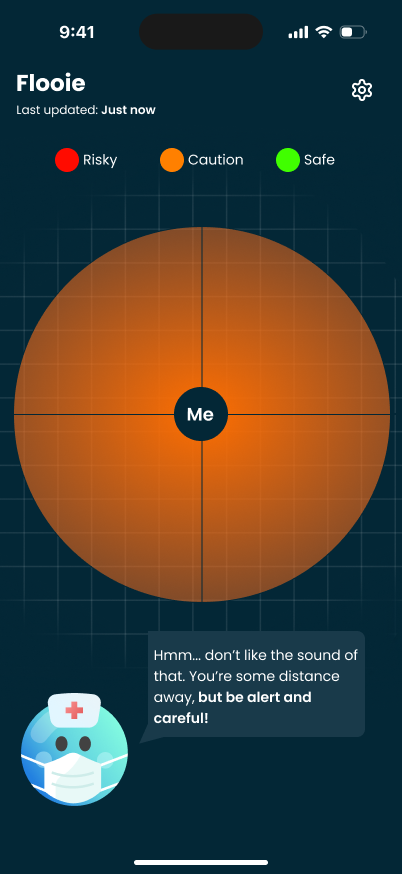 FLOOIE App - Caution